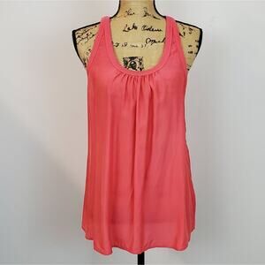 Lucky Brand silk tank sz L